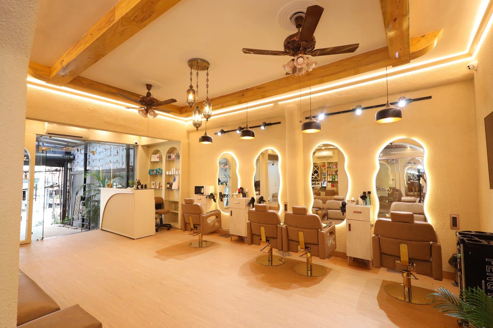Rare Salon lounge and product wall